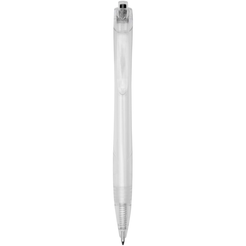 Ручка шариковая Honua , цвет сплошной черный, прозрачный