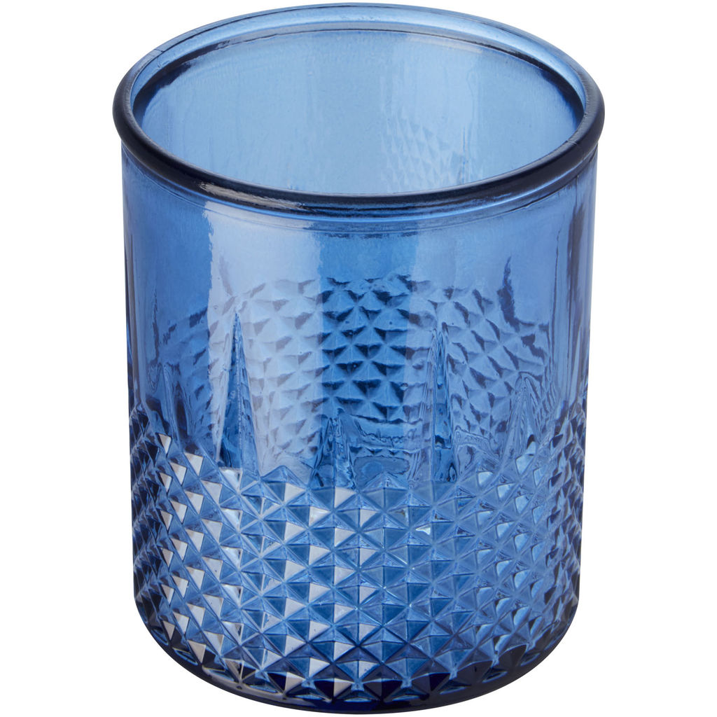 Підставка для чайної свічки Estrel, колір синій прозорий