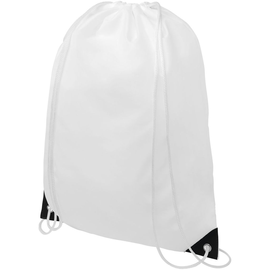 Рюкзак на шнурках Oriole, колір білий, суцільний чорний