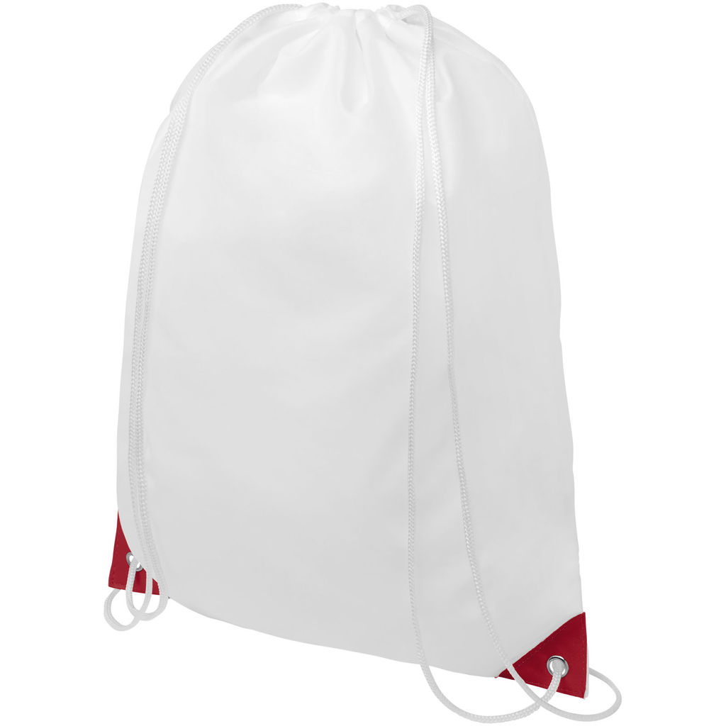 Рюкзак на шнурках Oriole, колір білий, червоний