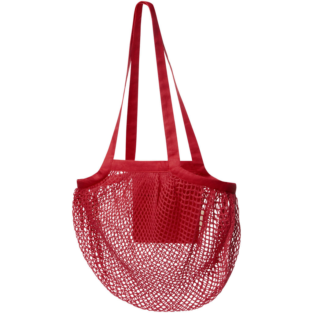 Эко-сумка GOTS Pune, цвет красный
