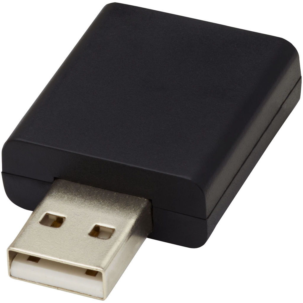 Блокіратор даних USB Incognito, колір суцільний чорний