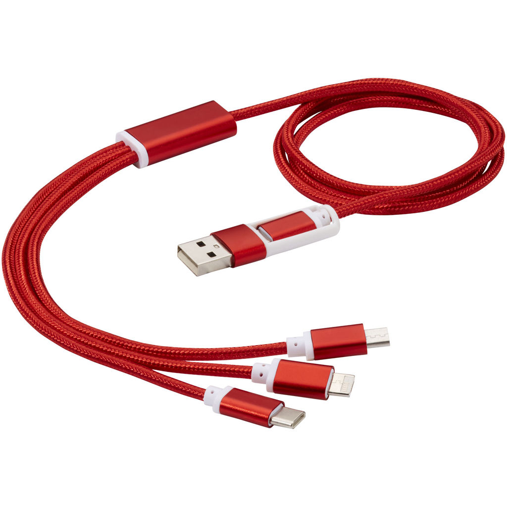 Зарядний кабель, колір червоний