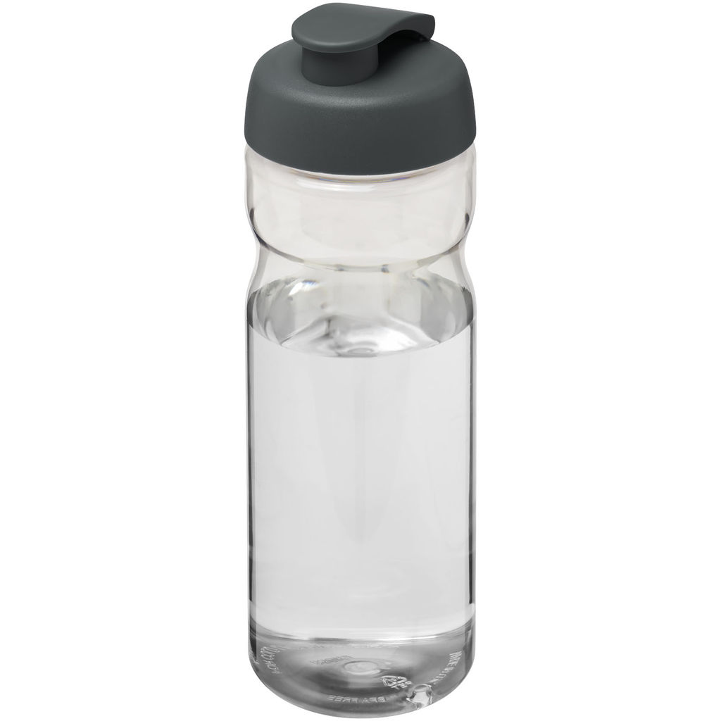 Бутылка спортивная H2O Base , цвет прозрачный, серый