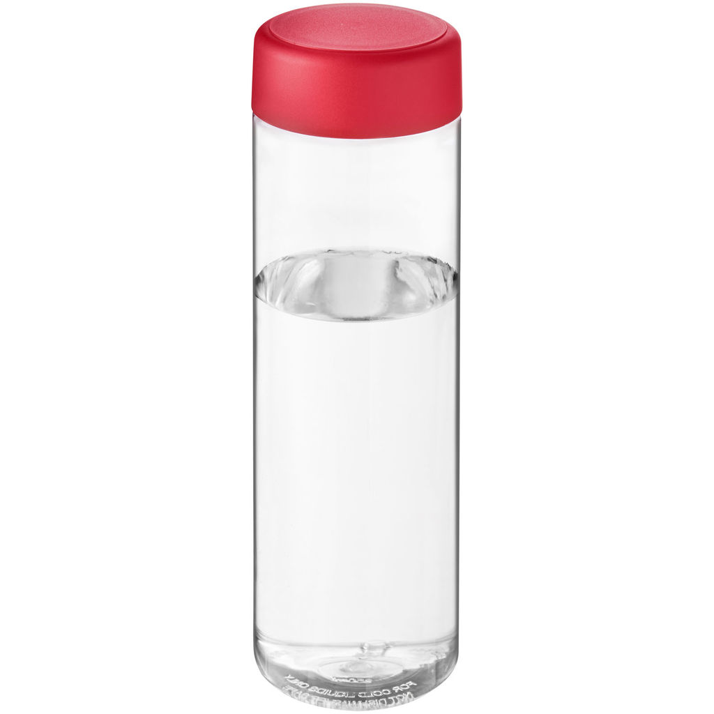 Пляшка для води H2O Vibe, колір прозорий, червоний