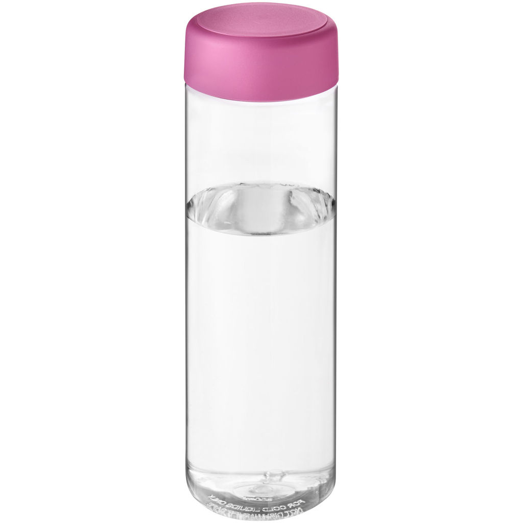 Пляшка для води H2O Vibe, колір прозорий, рожевий