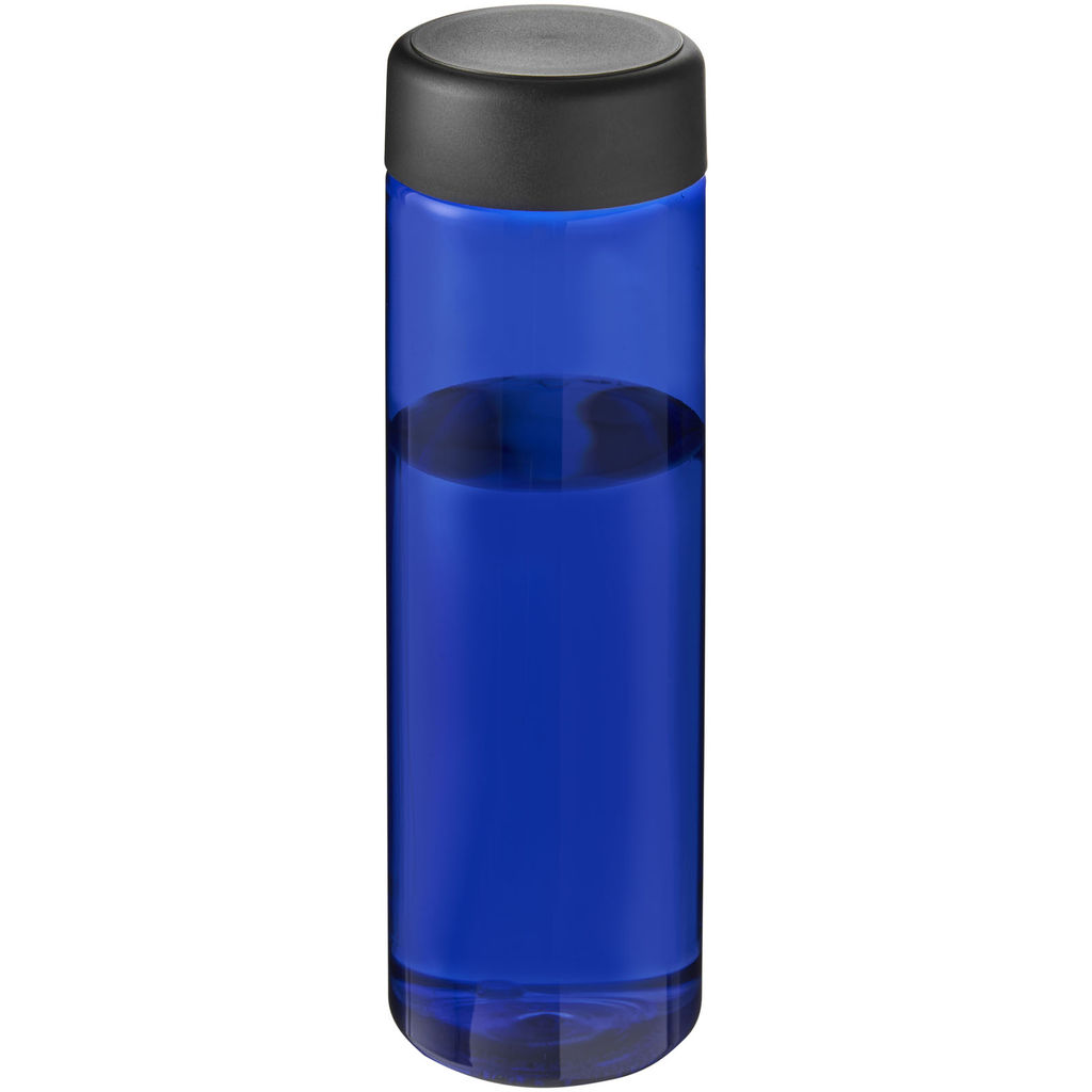 Пляшка для води H2O Vibe, колір синій, суцільний чорний