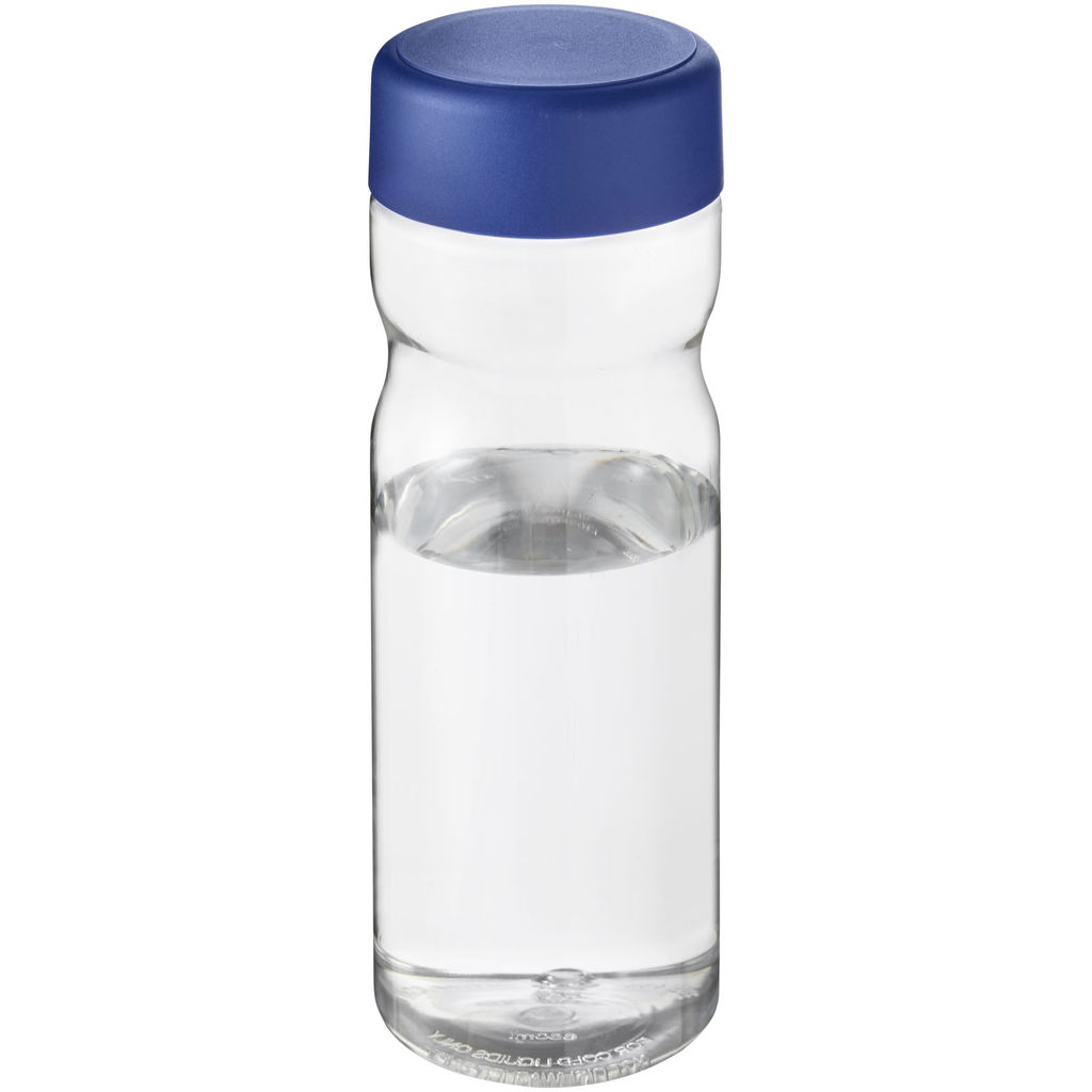 Пляшка для води H2O Base, колір прозорий, синій
