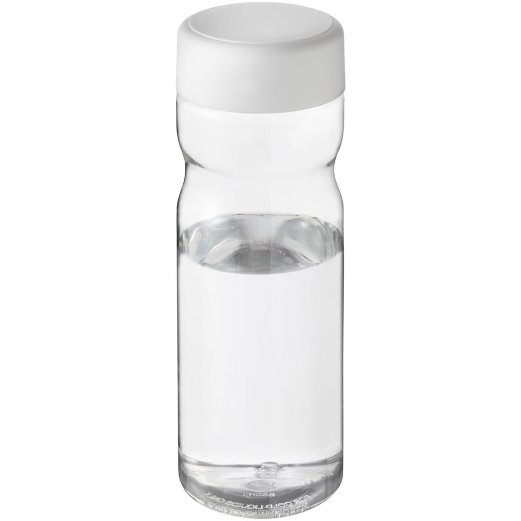 Пляшка для води H2O Base, колір прозорий, білий