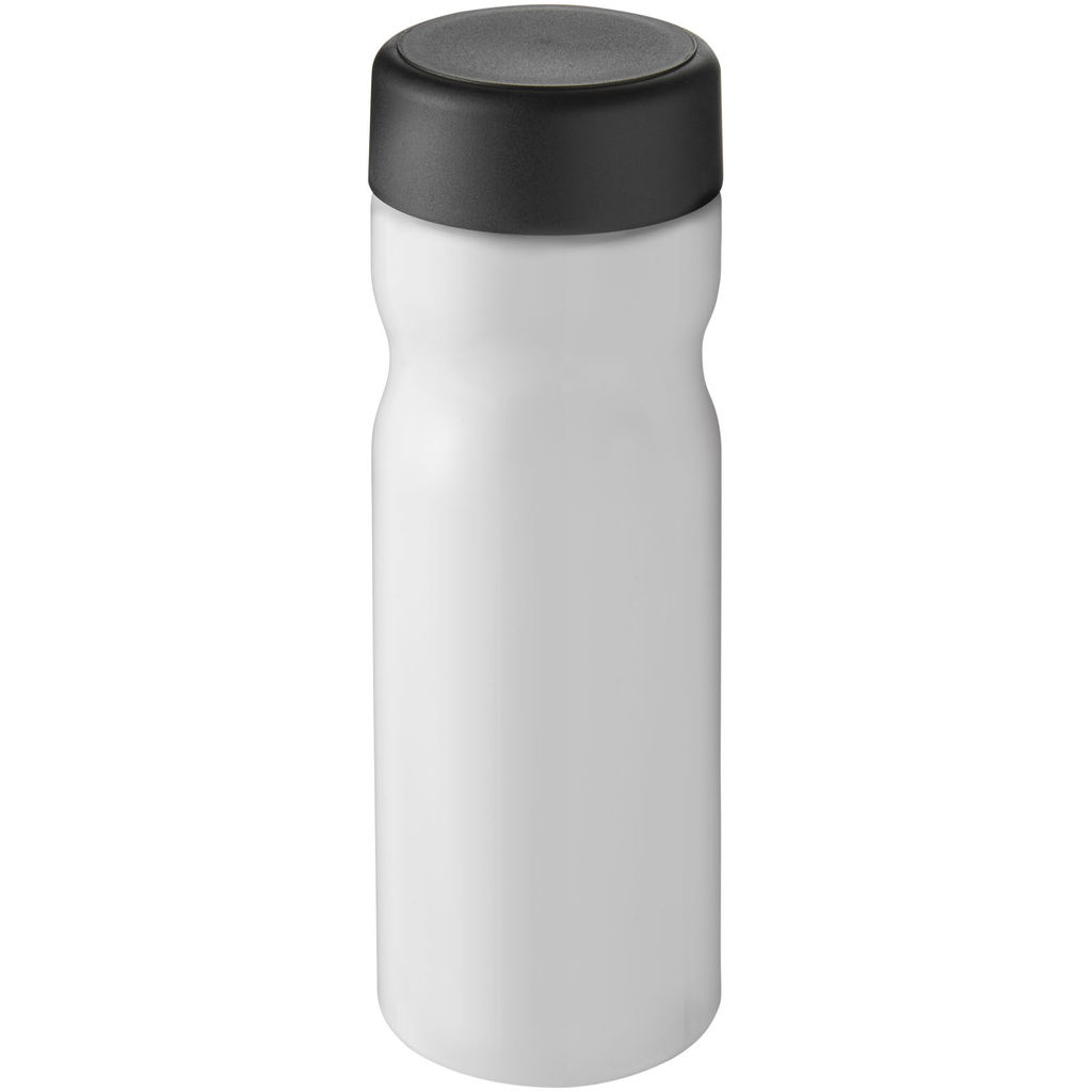 Пляшка для води H2O Base, колір білий, суцільний чорний
