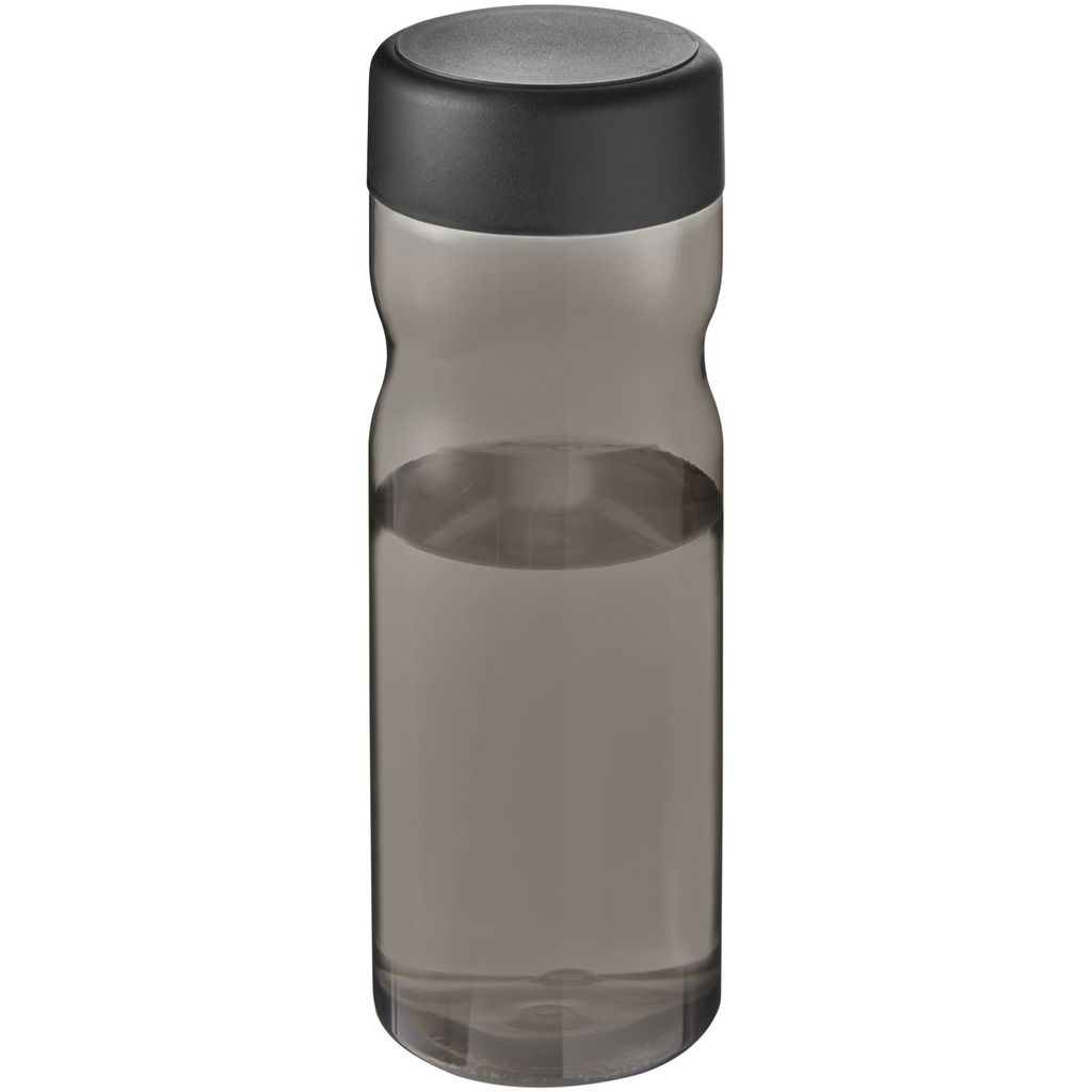 Пляшка для води H2O Base, колір темно-сірий, суцільний чорний