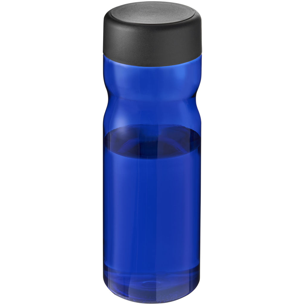 Пляшка для води H2O Base, колір синій, суцільний чорний