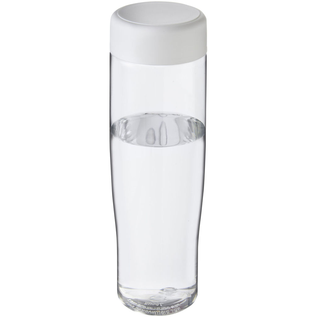 Пляшка для води H2O Tempo, колір прозорий, білий
