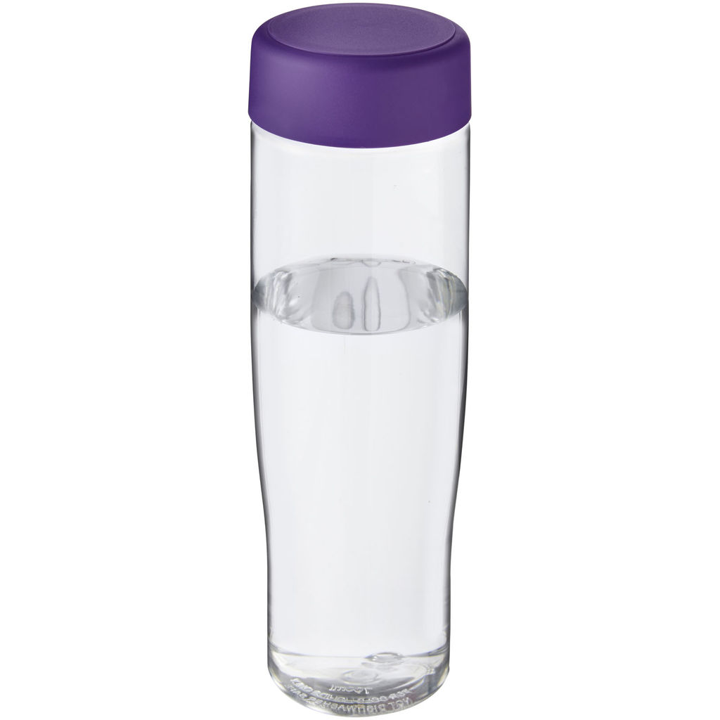 Пляшка для води H2O Tempo, колір прозорий, пурпурний
