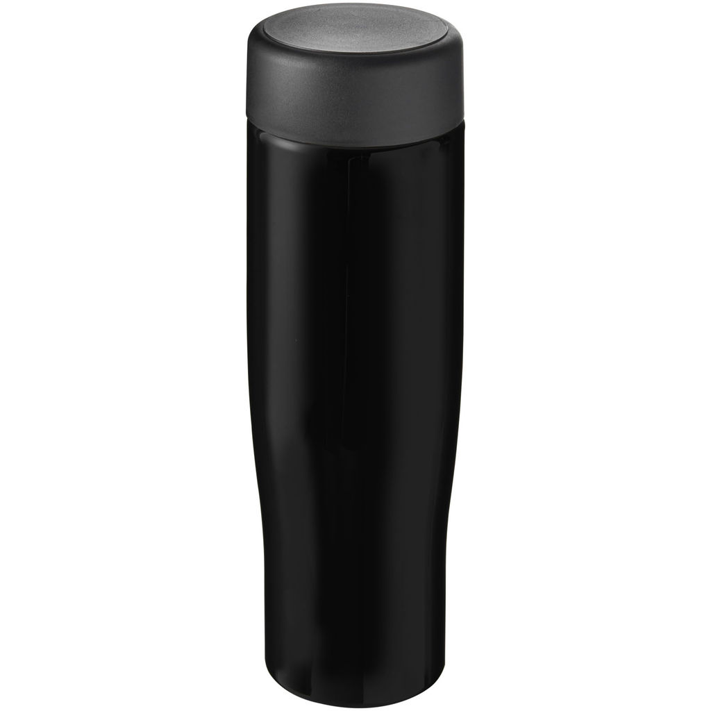 Пляшка для води H2O Tempo, колір суцільний чорний