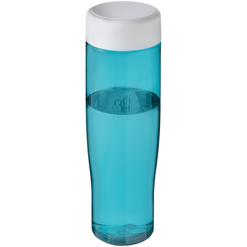 Пляшка для води H2O Tempo, колір колір морської хвилі, білий