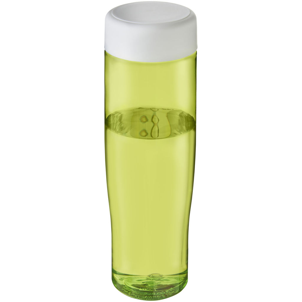 Пляшка для води H2O Tempo, колір лайм, білий