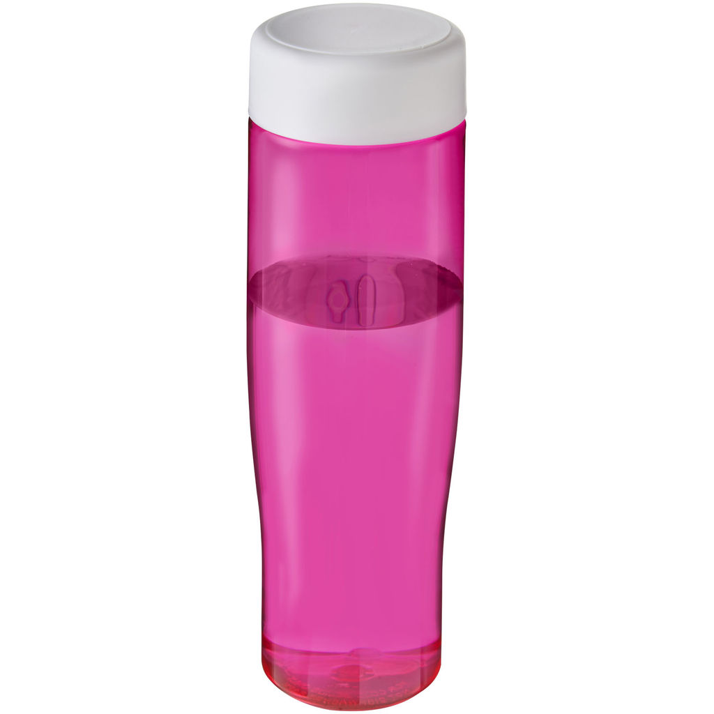 Пляшка для води H2O Tempo, колір рожевий, білий