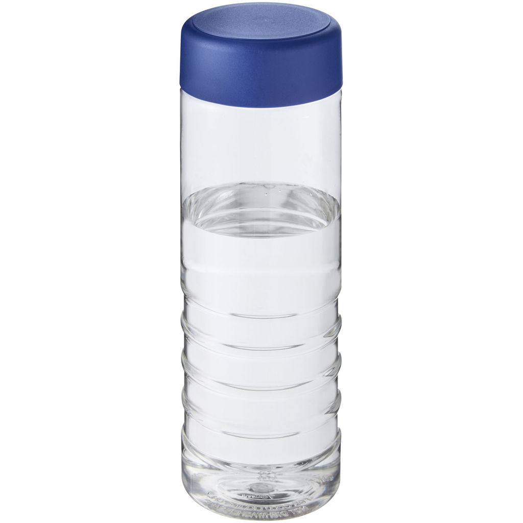 Пляшка для водиH2O Treble, колір прозорий, синій