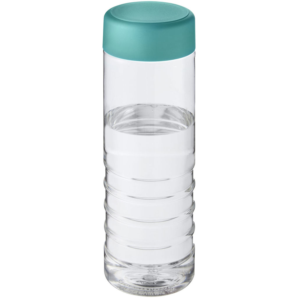 Пляшка для водиH2O Treble, колір прозорий, колір морської хвилі