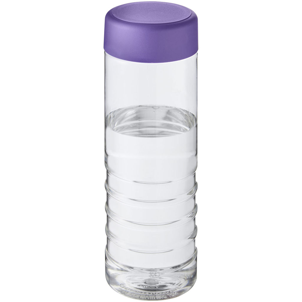 Пляшка для водиH2O Treble, колір прозорий, пурпурний