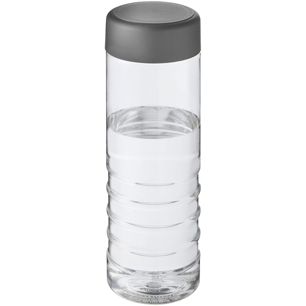 Пляшка для водиH2O Treble, колір прозорий, штормовий сірий