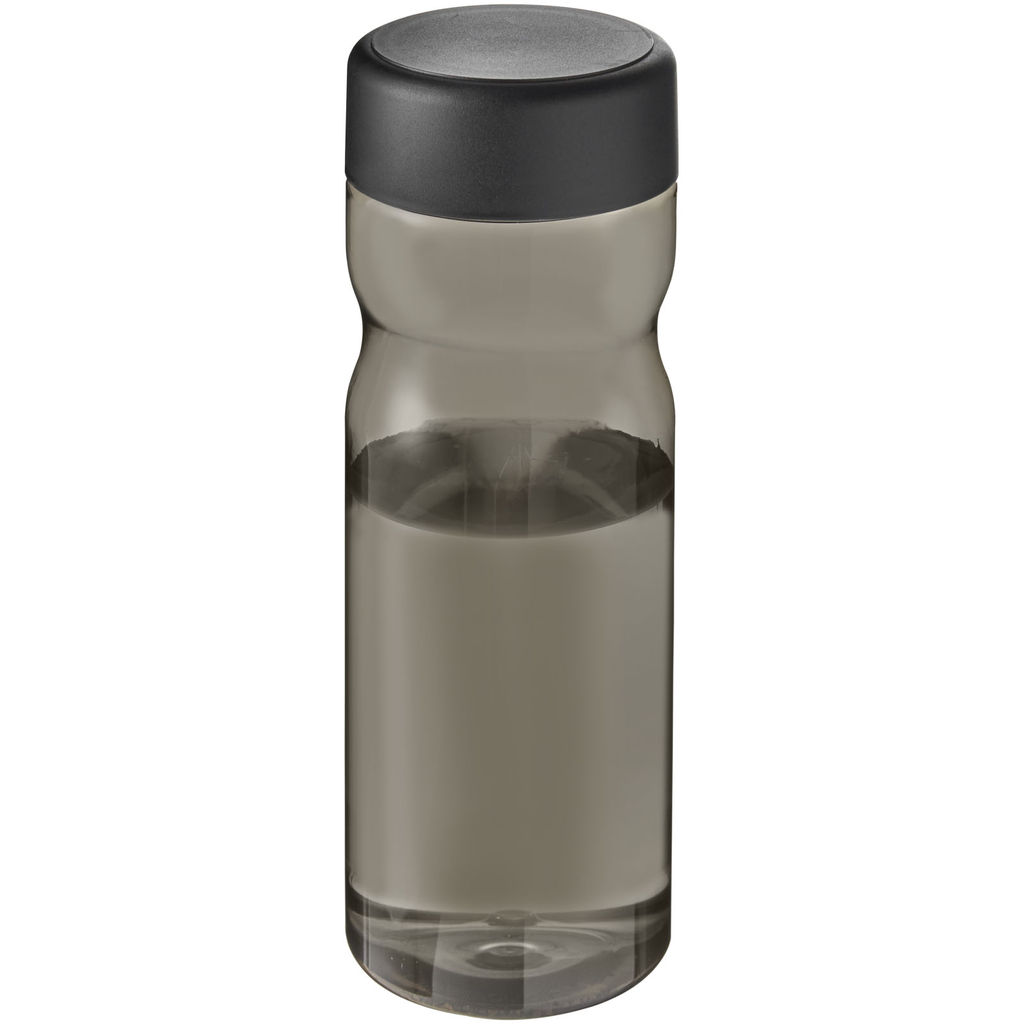 Бутылка для воды H2O Eco Base, цвет темно-серый, сплошной черный