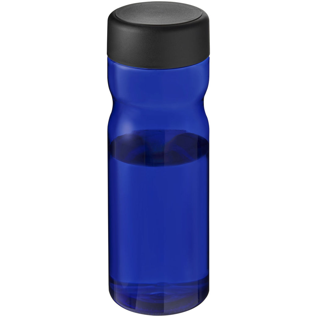 Бутылка для воды H2O Eco Base, цвет cиний, сплошной черный
