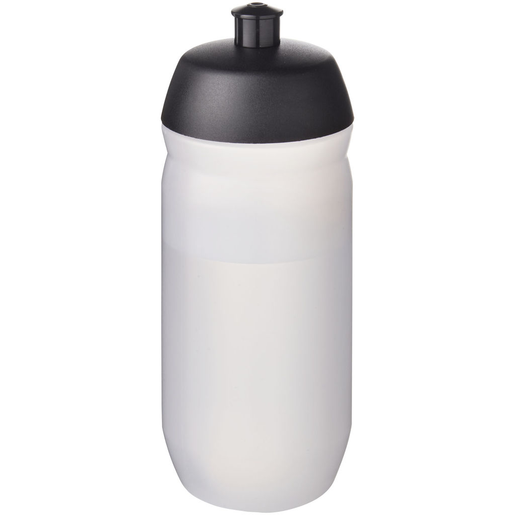 Пляшка спортивна HydroFlex Clear, колір суцільний чорний, матовий clear