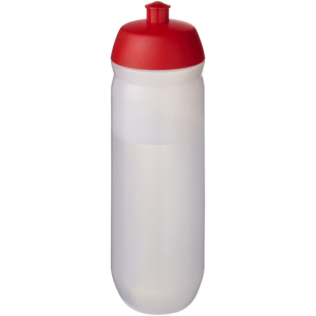 Пляшка спортивна HydroFlex Clear, колір червоний, матовий clear