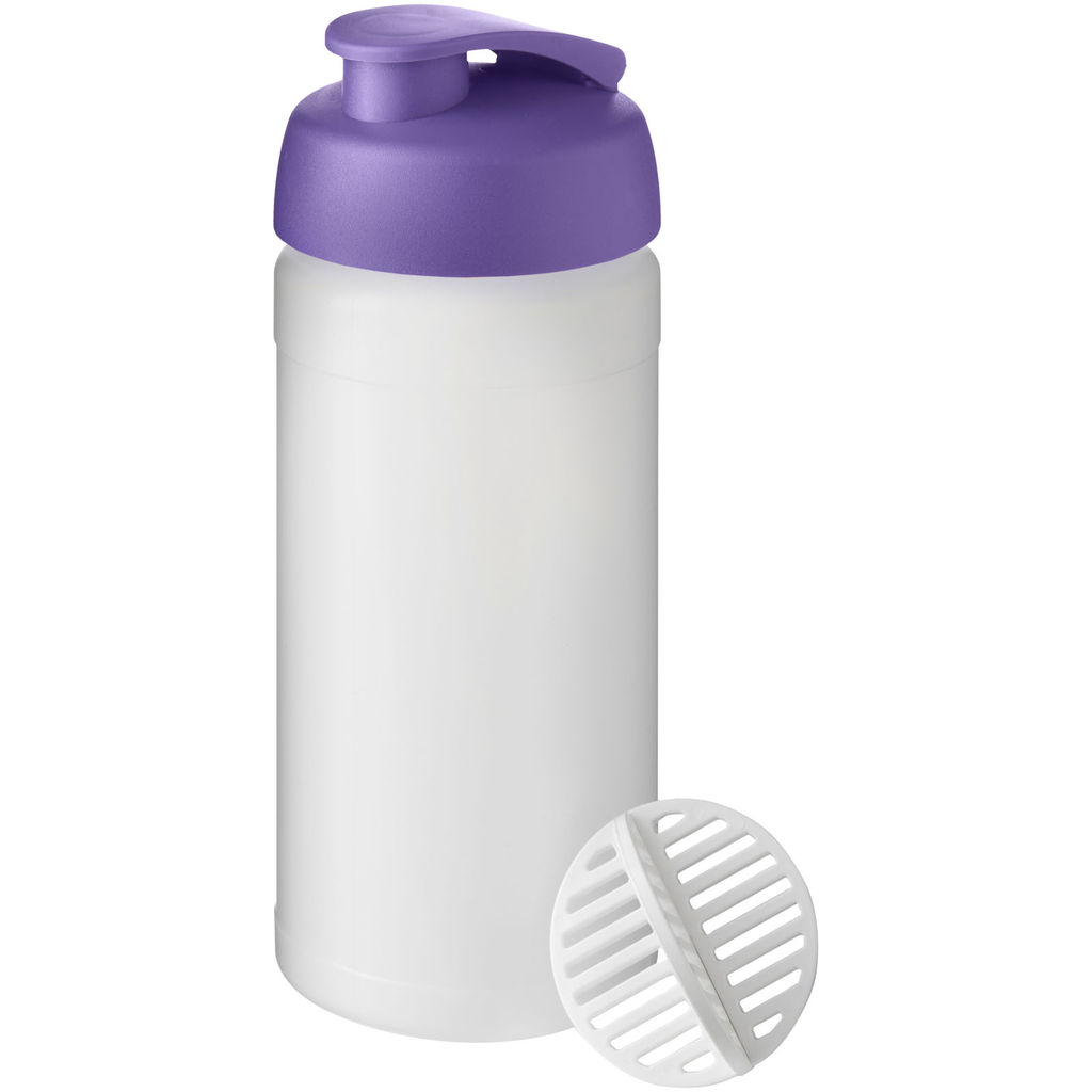 Бутылка спортивная-шейкер Baseline Plus , цвет пурпурный, матовый clear