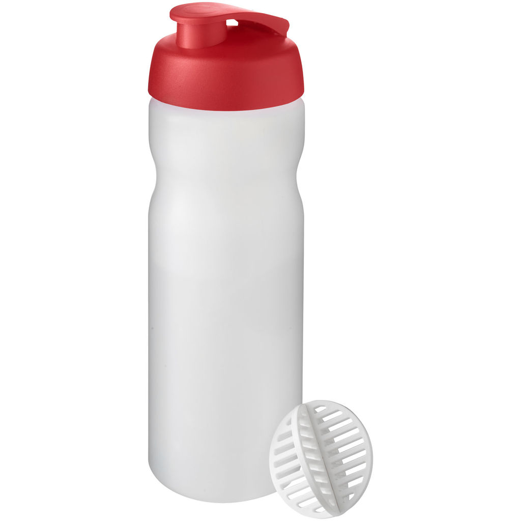 Бутылка спортивная-шейкер Baseline Plus , цвет красный, матовый clear