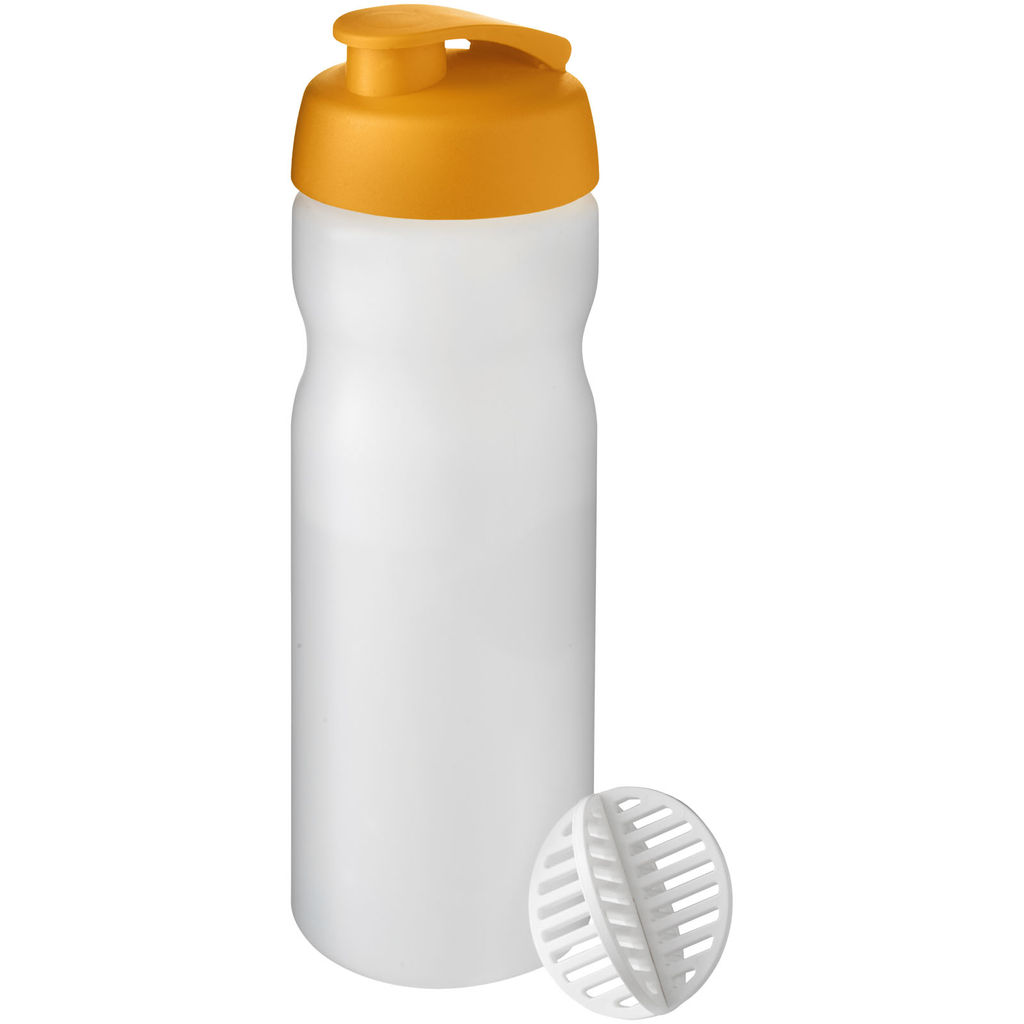 Бутылка спортивная-шейкер Baseline Plus , цвет оранжевый, матовый clear