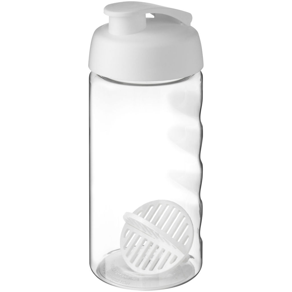 Пляшка-шейкер H2O Active Bop, колір білий, прозорий