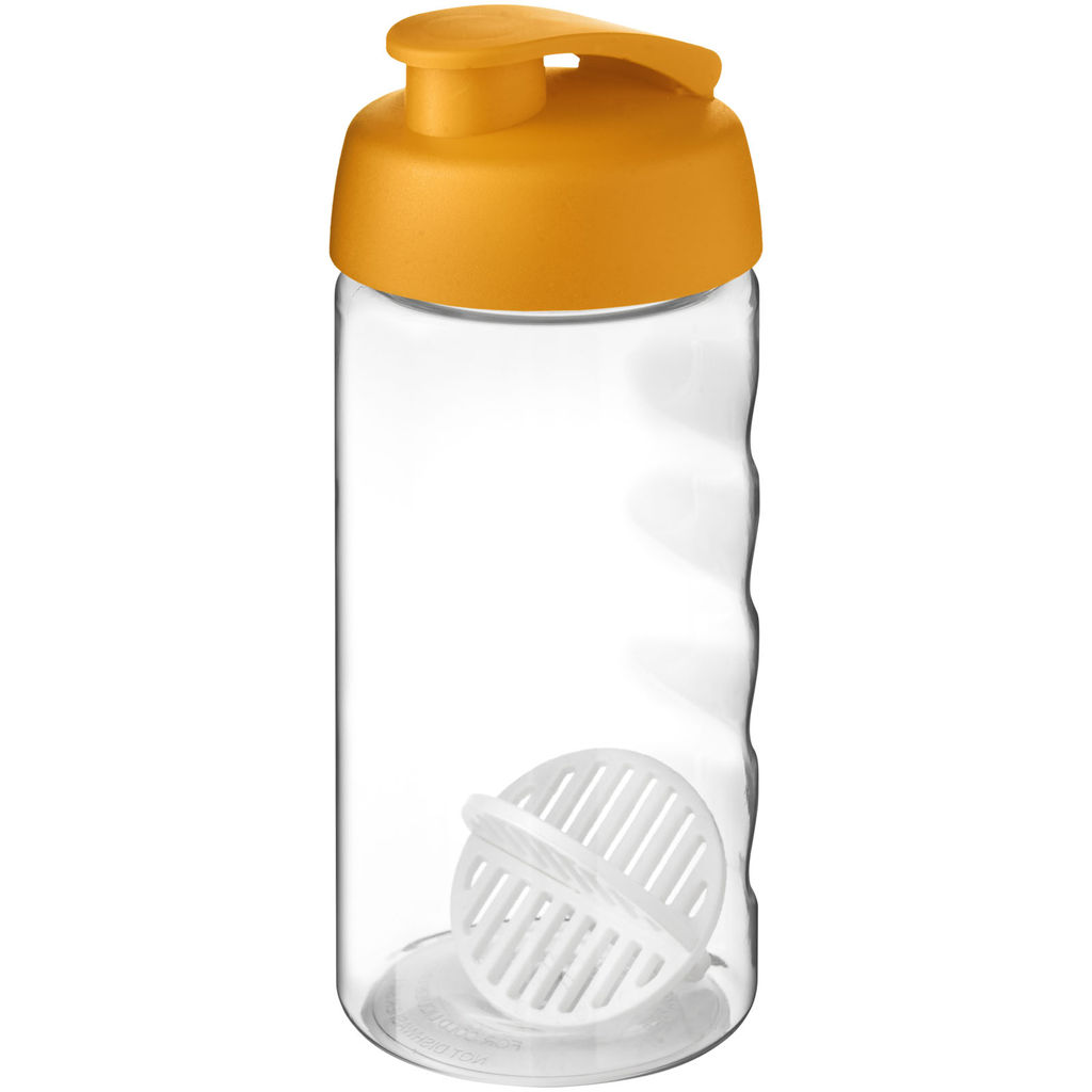 Пляшка-шейкер H2O Active Bop, колір помаранчевий, прозорий