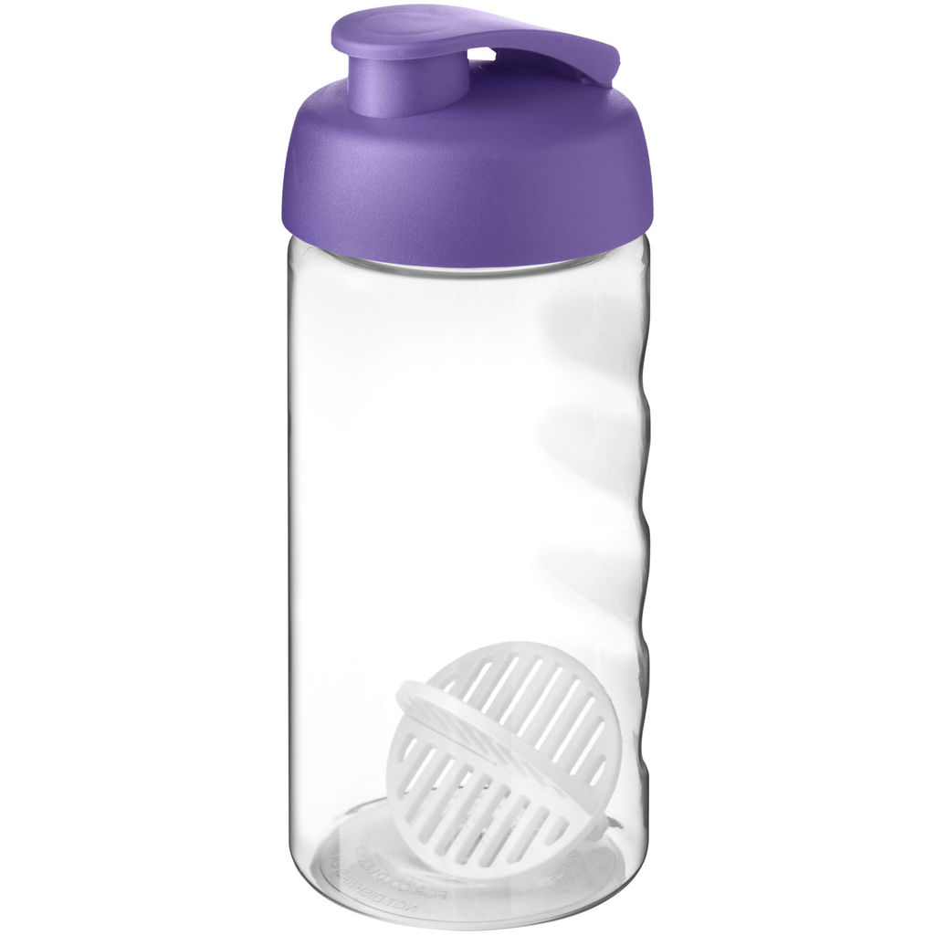 Пляшка-шейкер H2O Active Bop, колір пурпурний, прозорий