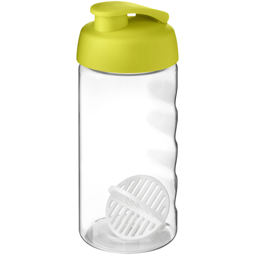 Бутылка-шейкер H2O Active Bop, цвет лайм, прозрачный