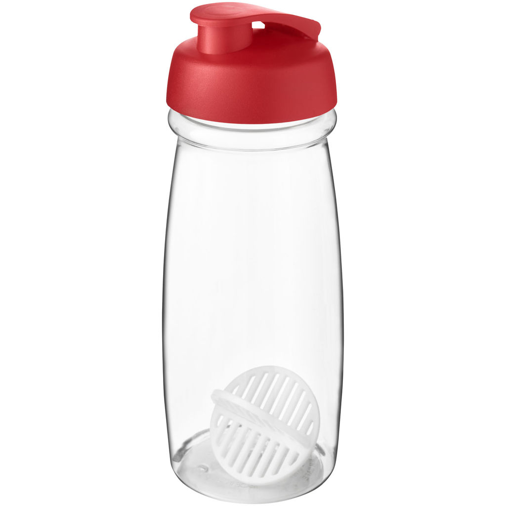 Пляшка-шейкер H2O Active Pulse, колір червоний, прозорий