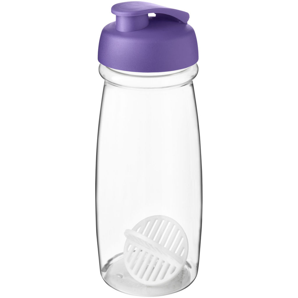 Пляшка-шейкер H2O Active Pulse, колір пурпурний, прозорий