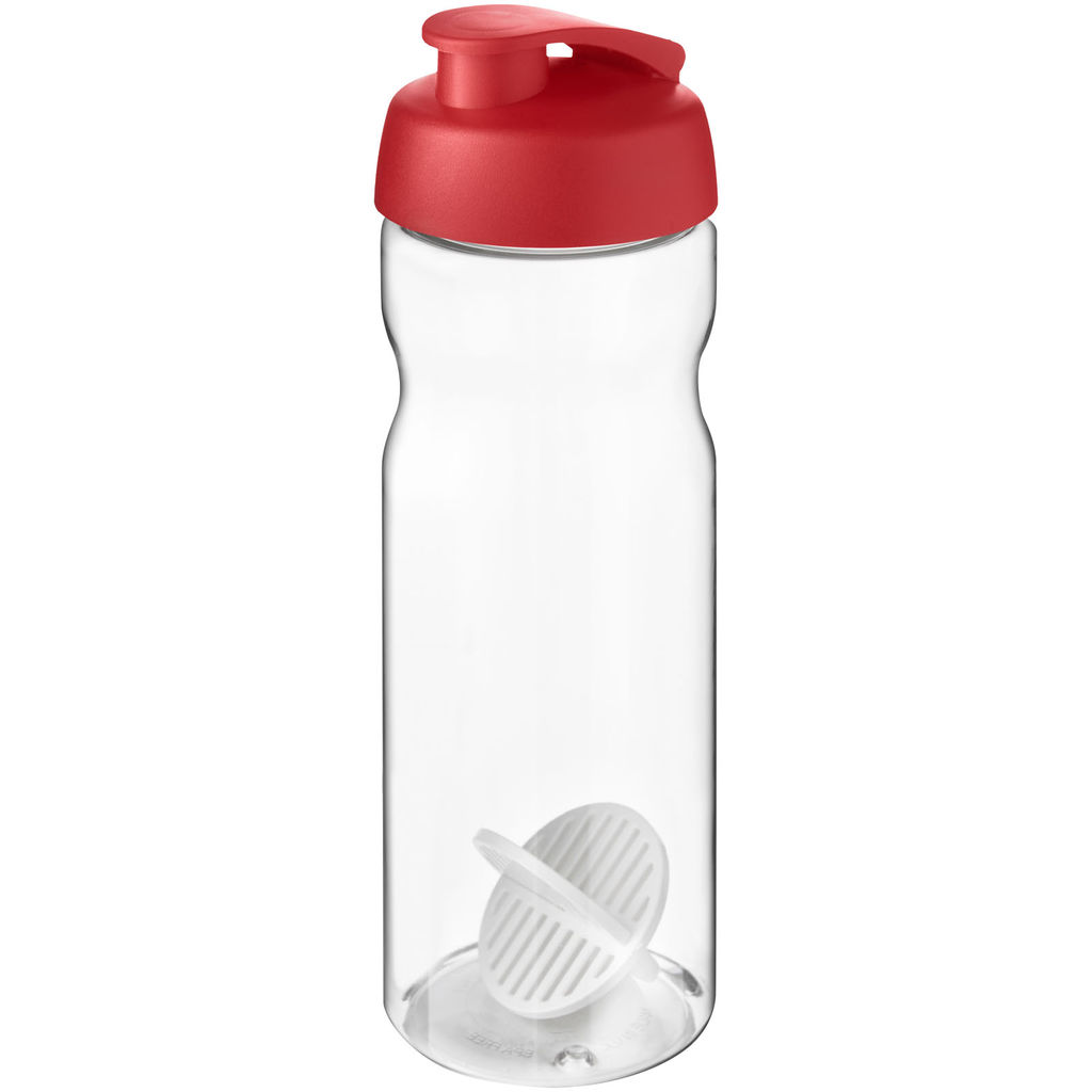 Пляшка-шейкер H2O Active Base, колір червоний, прозорий