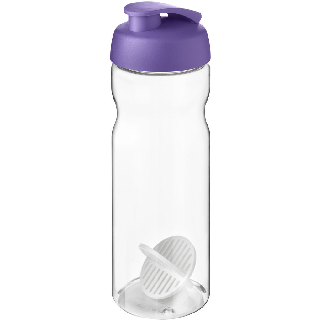 Пляшка-шейкер H2O Active Base, колір пурпурний, прозорий