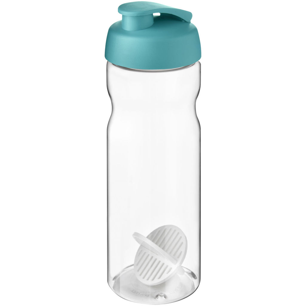 Пляшка-шейкер H2O Active Base, колір колір морської хвилі, прозорий