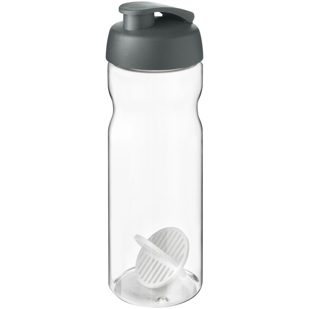 Пляшка-шейкер H2O Active Base, колір сірий, прозорий
