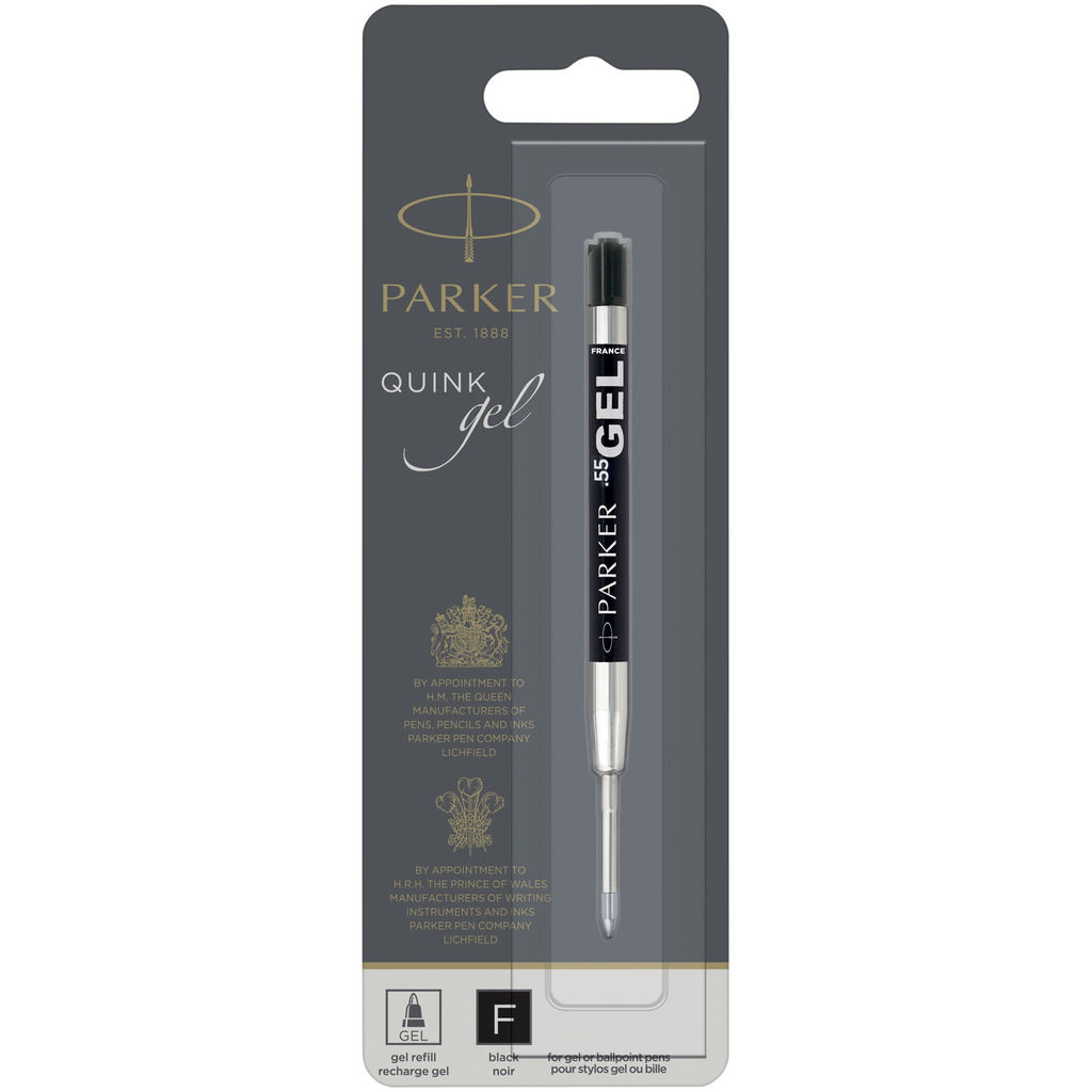 Стержень для шариковой ручки сменный Gel , цвет серебристый, сплошной черный