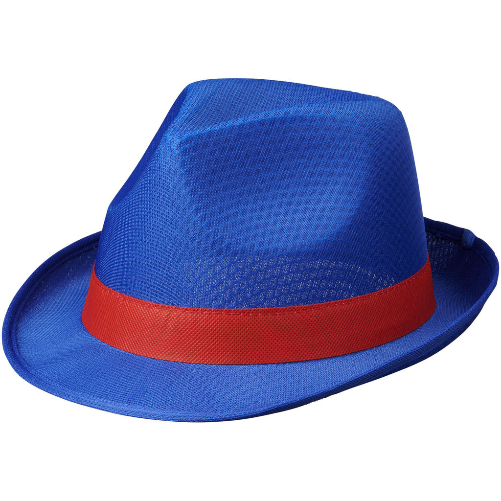 Шляпа Trilby, цвет cиний, красный