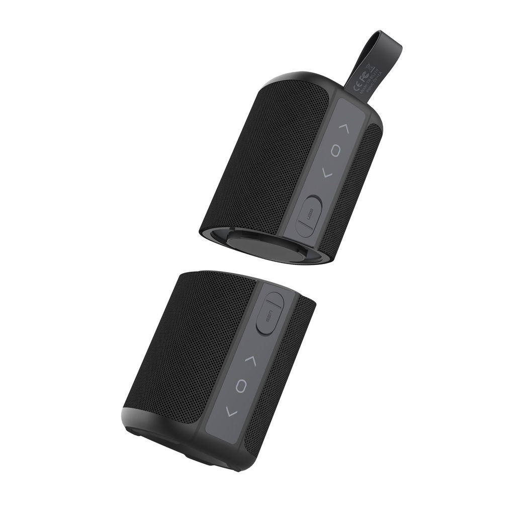 Дінамік-Bluetooth Prixton Aloha, колір суцільний чорний