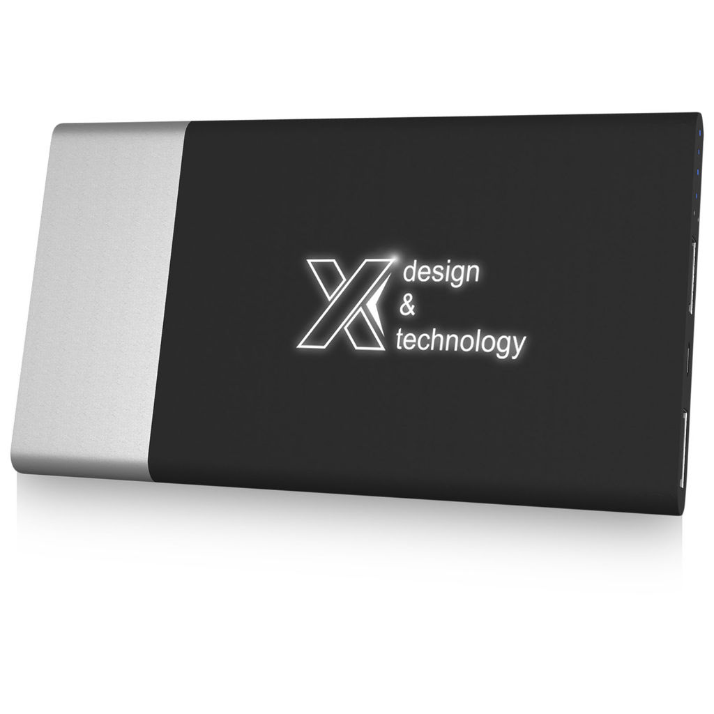 Зарядний пристрій портативний SCX.design P20, колір сріблястий, білий