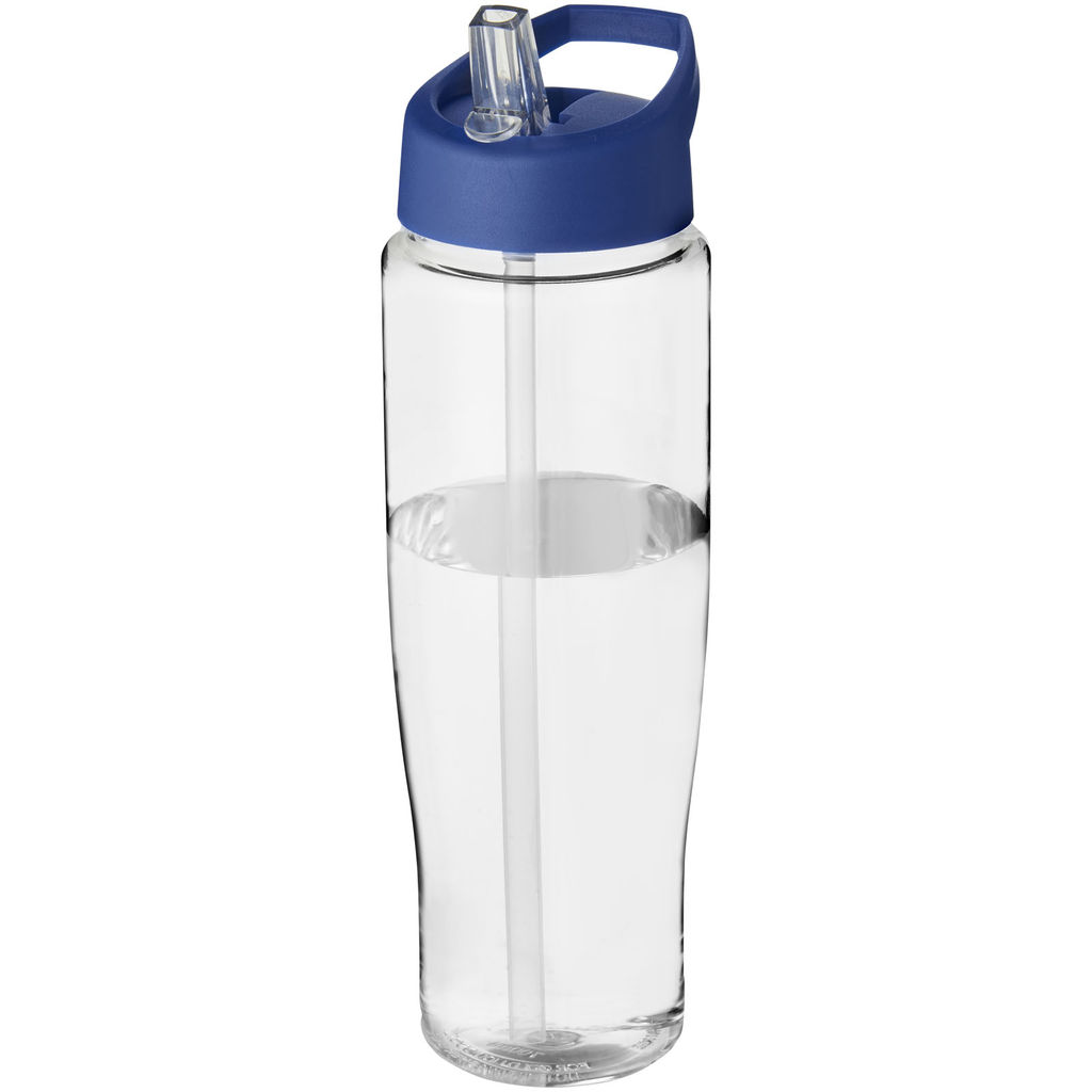 Бутылка спортивная H2O Tempo, цвет прозрачный, cиний