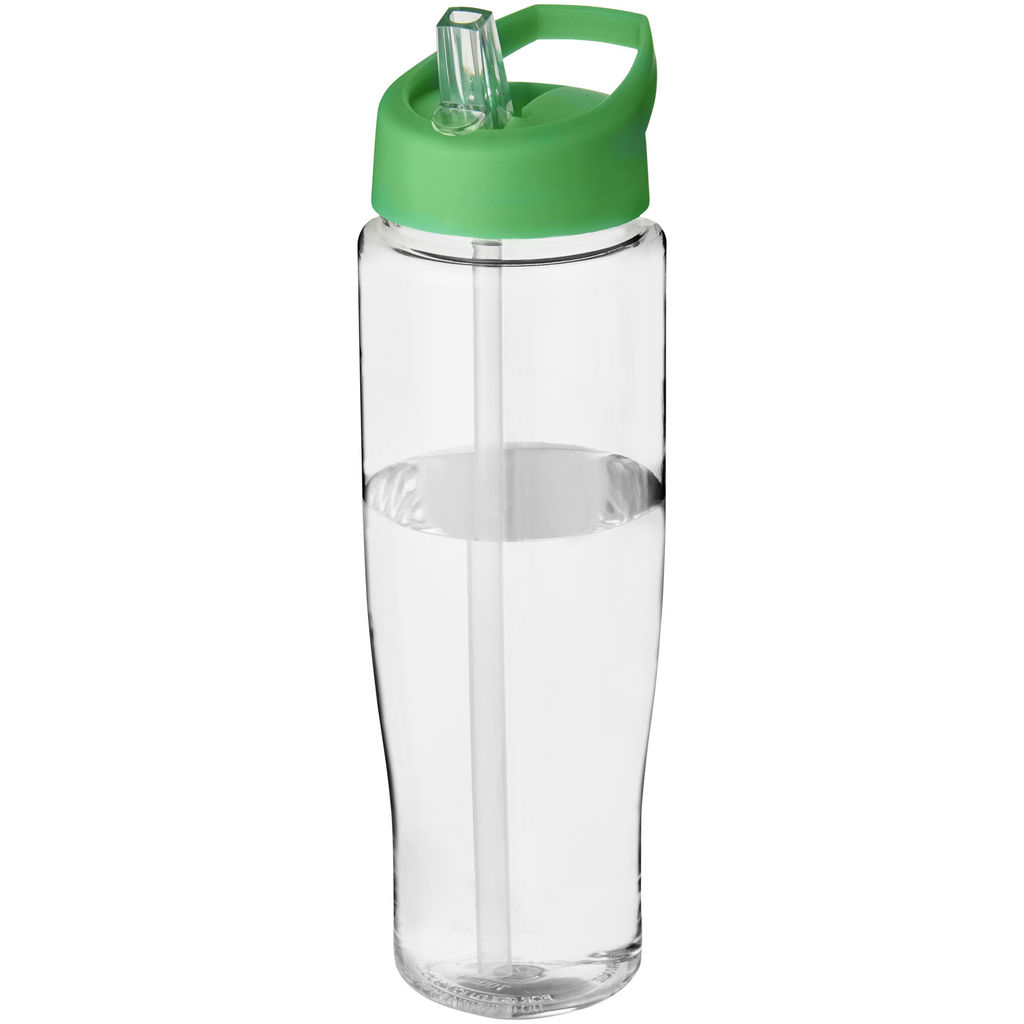Пляшка спортивна H2O Tempo, колір прозорий, зелений