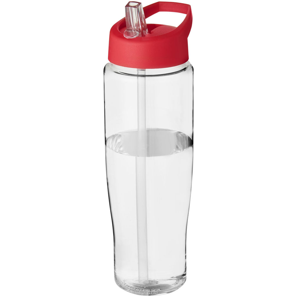 Бутылка спортивная H2O Tempo , цвет прозрачный, красный